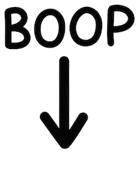 Arrow Tap Here Sticker