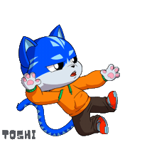 Martial Arts Cat Sticker by Toshithecat
