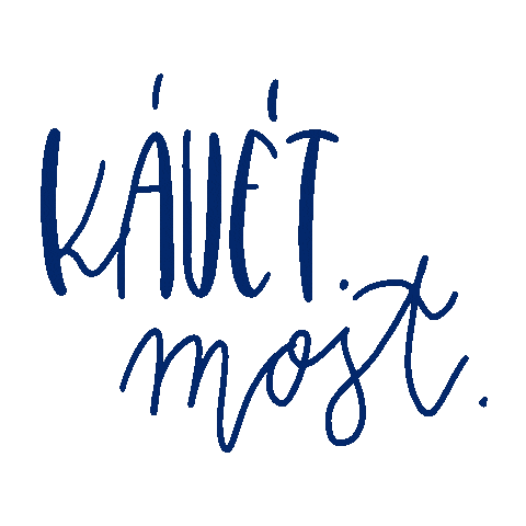 Amistyle coffee text blue lettering Sticker