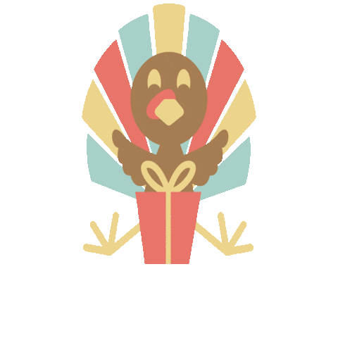 Gift Thanksgiving Sticker by Tate + Zoey