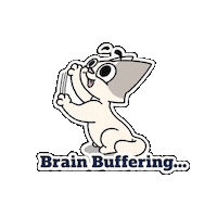 operaair cat brain opera buffering Sticker