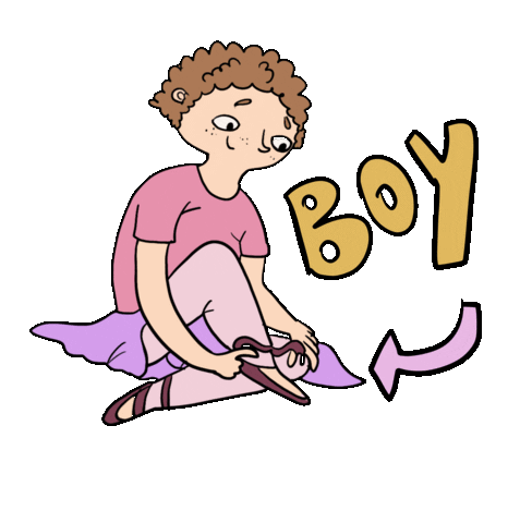 Pink Boys Sticker
