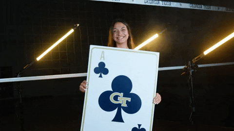 Georgia Tech Volleyball GIF by Georgia Tech Yellow Jackets
