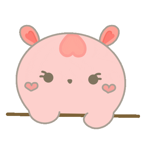 Cute Rabbit Fluffy Bunny Sticker