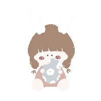 Easter Eggs Rabbit Sticker