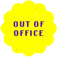 Out Of Office Vacation Sticker