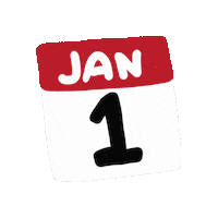 New Year Hello Sticker by Demic