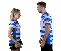 blauwwitkorfbal mike akc blauw-wit annelotte Sticker