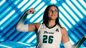 Flex Tulane GIF by GreenWave