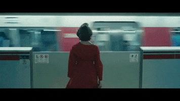 lolakirke monster train subway commute GIF