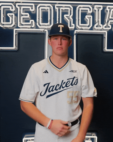 Georgia Tech Baseball GIF by Georgia Tech Yellow Jackets