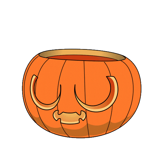 Trick Or Treat Pumpkin Sticker by Playember