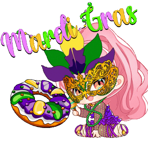 Happy New Orleans Sticker by DigiDaigaku