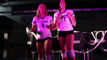 TommieAthletics volleyball cheer yell st thomas GIF