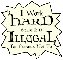 Middle Ages Work Sticker by Ye Olde Tyme News