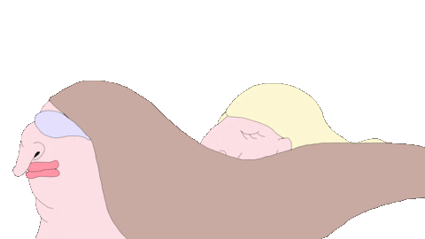 Loop Hair Sticker by prosarapi