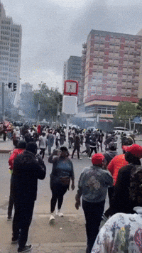 Kenyan Police Use Water Cannons Against Demonstrators Protesting Proposed Tax Hikes