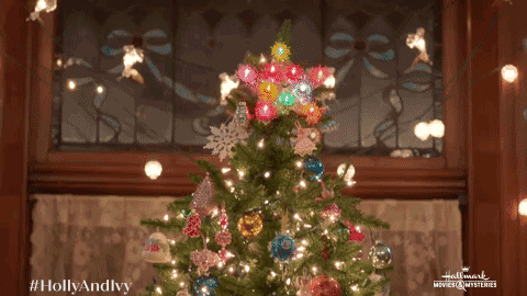 Christmas Tree Dancing GIF by Hallmark Mystery