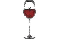 Drink Up Happy Hour Sticker by Peltzer Farm and Winery