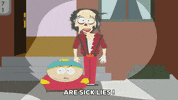 scared eric cartman GIF by South Park 