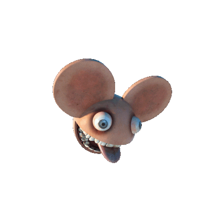 Dog 3D Sticker by deadmau5