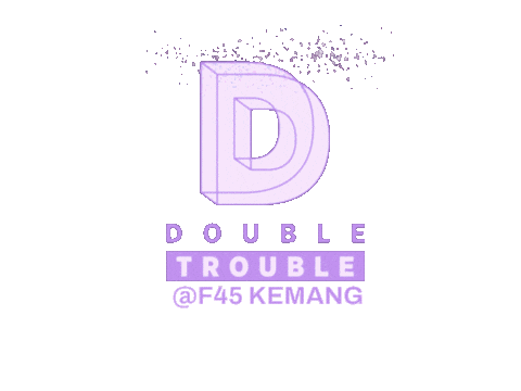Double Trouble Sticker by F45 Training Kemang