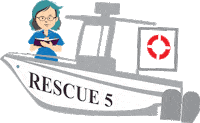 Boat Rescue Sticker by Eckerd College