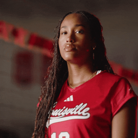 Volleyball Go Cards GIF by Louisville Cardinals