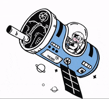 themooid healthy drinks cow astronaut GIF