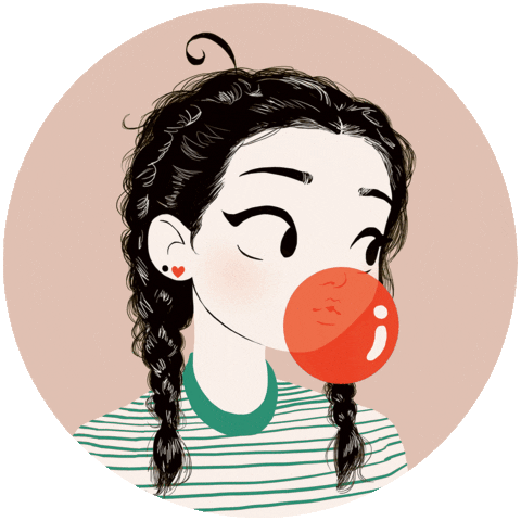 cassandracalin girl surprised pop comic Sticker