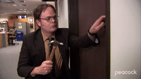 Dwight Sets a Fire in the Office