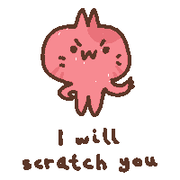 Angry Cat Sticker by Simian Reflux