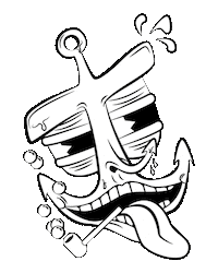 Illustration Wink Sticker by HI-Schweiz AG