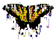 Butterfly Effect Glitch Sticker