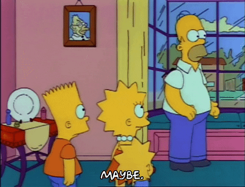 Nervous Season 3 GIF by The Simpsons