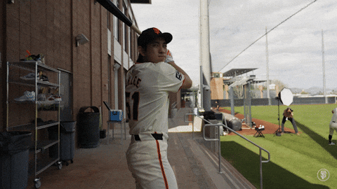 Swinging Home Run GIF by San Francisco Giants