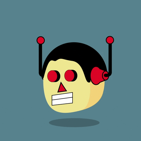 edgarasmitas happy fun smile robot GIF