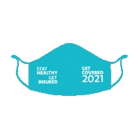 GetCovered2021 covid covid-19 safety stay safe Sticker