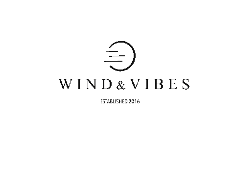 Black And White Logo Sticker by Wind and Vibes