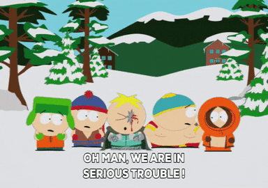 eric cartman accident GIF by South Park 