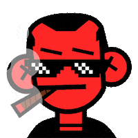 Smoke Boss Sticker by OVERDARE