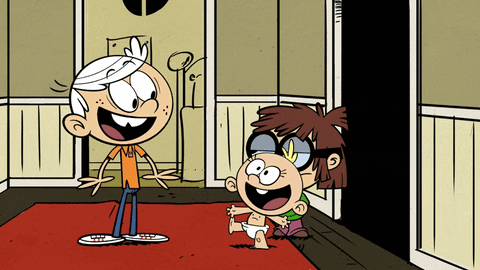 babysitting the loud house GIF by Nickelodeon