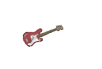 Bass Guitar Singing Sticker by AlwaysBeColoring