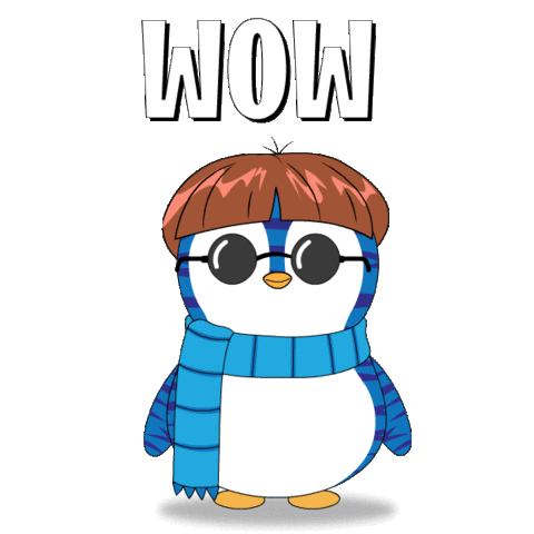 I See It Wow Sticker by Pudgy Penguins
