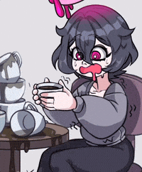 Girl Coffee GIF