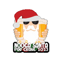 Santa Pub Sticker by Nooga Nightlife