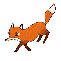 Fox Fall Sticker