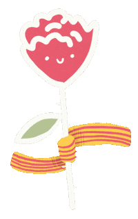 Sant Jordi Rosa Sticker