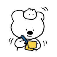 Bear Post It Sticker by moreparsley