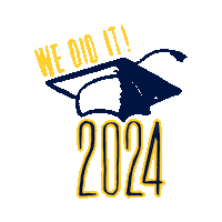 Class Of 2024 Sticker by Allegheny College